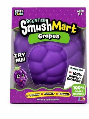 Scented SmushMart Grapes Squishy Toy - Purple